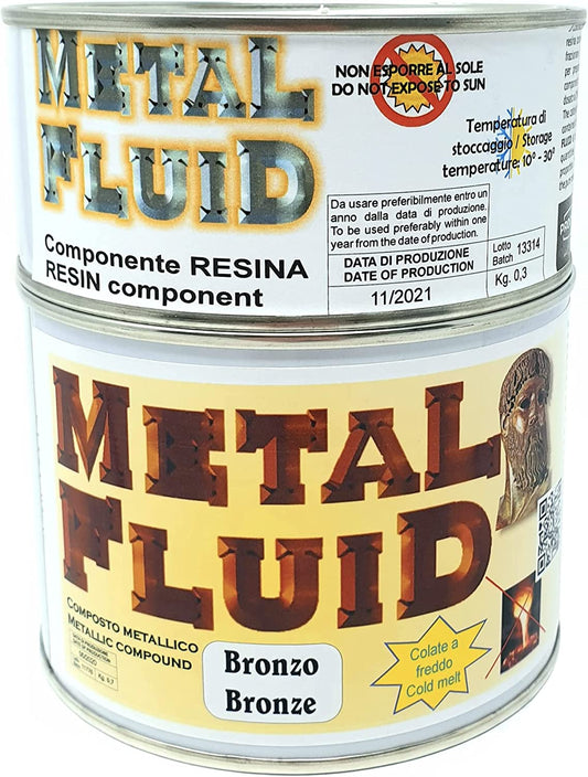 Metalfluid bronzo conglomerato di graniglie metalliche in legante resinoso da kg1 Prochima